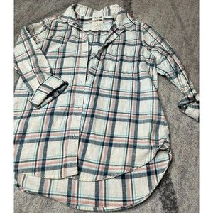 American Eagle Flannel Shirt Womens Size S Plaid Ahh-mazingly Soft Boyfriend Fit